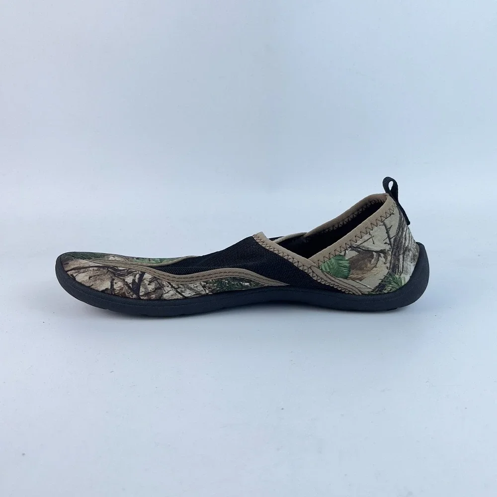 Field & Stream Water Shoes Youth Size 7 Brown‎ Realtree Print Synthetic Slip On
